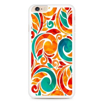 Abstarct Swirl Bloom Orange Flower iPhone 6 / 6S / 6 Plus / 6S Plus Case - Image 2