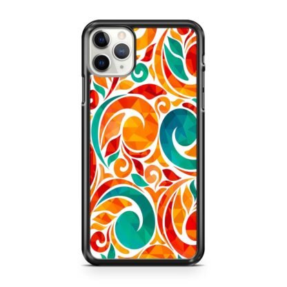 Abstarct Swirl Bloom Orange Flower iPhone 12 / 12 Pro / 12 Pro Max / 12 Mini Case