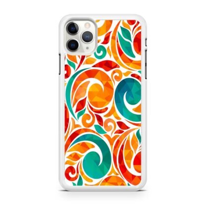 Abstarct Swirl Bloom Orange Flower iPhone 12 / 12 Pro / 12 Pro Max / 12 Mini Case - Image 2