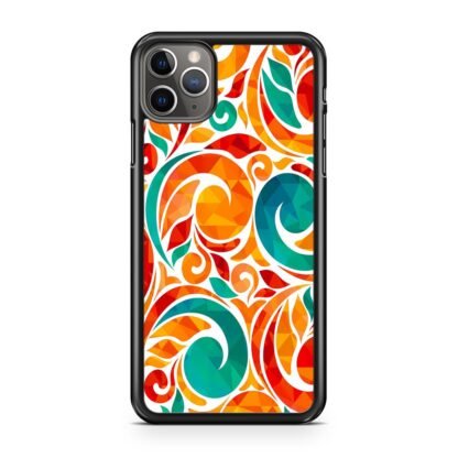 Abstarct Swirl Bloom Orange Flower iPhone 14 / 14 Plus / 14 Pro / 14 Pro Max Case