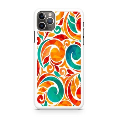 Abstarct Swirl Bloom Orange Flower iPhone 14 / 14 Plus / 14 Pro / 14 Pro Max Case - Image 2