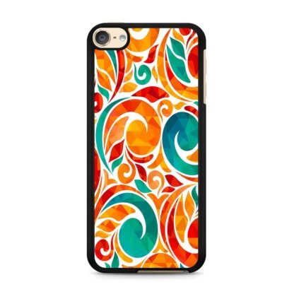 Abstarct Swirl Bloom Orange Flower iPod Touch 6 / 7 Case