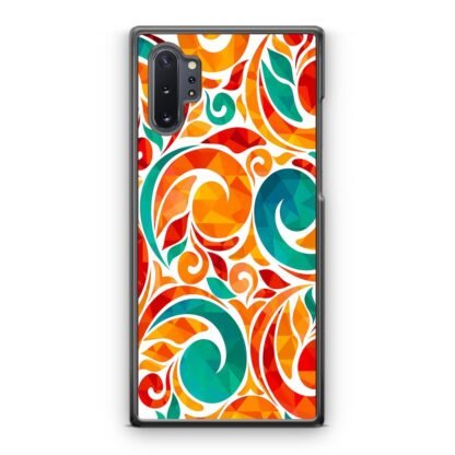 Abstarct Swirl Bloom Orange Flower Samsung Galaxy Note 10 / Note 10 Plus Case