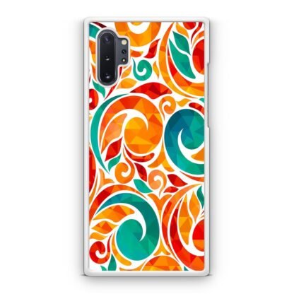 Abstarct Swirl Bloom Orange Flower Samsung Galaxy Note 10 / Note 10 Plus Case - Image 2