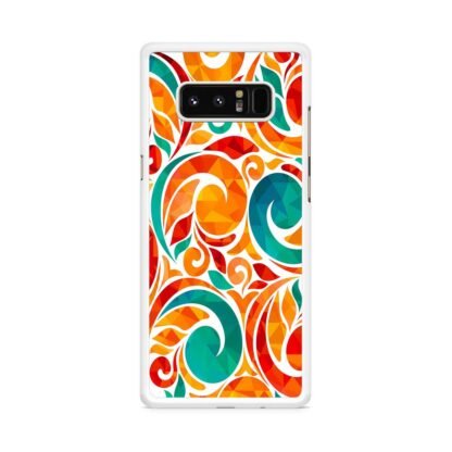 Abstarct Swirl Bloom Orange Flower Samsung Galaxy Note 8 Case - Image 2