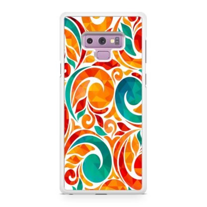 Abstarct Swirl Bloom Orange Flower Samsung Galaxy Note 9 Case - Image 2