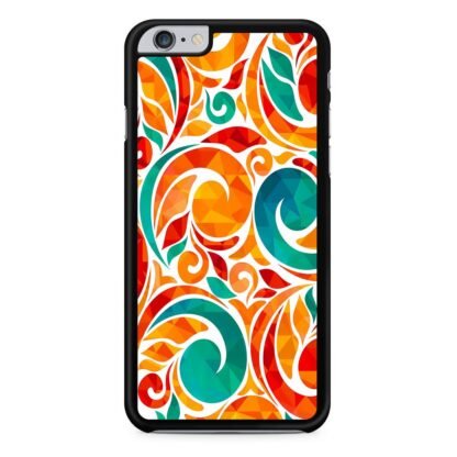Abstarct Swirl Bloom Orange Flower iPhone 6 / 6S / 6 Plus / 6S Plus Case