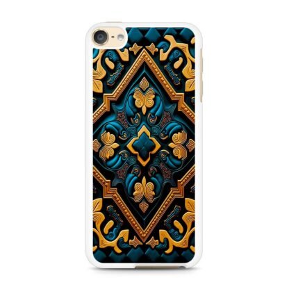 Abstract Celtic Art Blue Gold iPod Touch 6 / 7 Case - Image 2