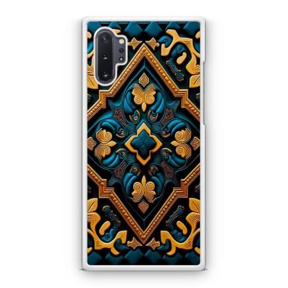Abstract Celtic Art Blue Gold Samsung Galaxy Note 10 / Note 10 Plus Case - Image 2
