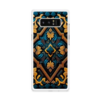 Abstract Celtic Art Blue Gold Samsung Galaxy Note 8 Case - Image 2