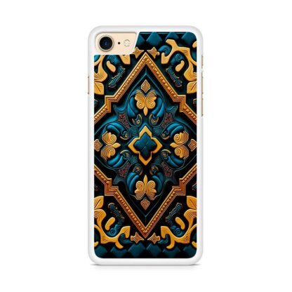 Abstract Celtic Art Blue Gold iPhone 7 / 8 / SE 2020 / SE 2022 Case - Image 2