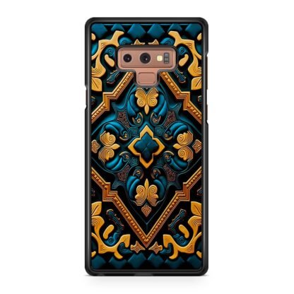 Abstract Celtic Art Blue Gold Samsung Galaxy Note 9 Case