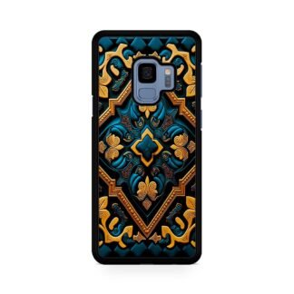 Abstract Celtic Art Blue Gold Samsung Galaxy S9 / S9 Plus Case