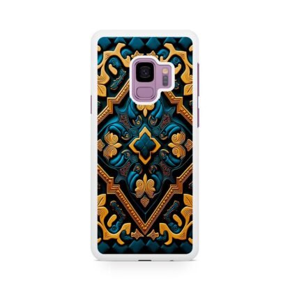 Abstract Celtic Art Blue Gold Samsung Galaxy S9 / S9 Plus Case - Image 2