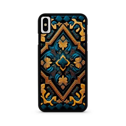 Abstract Celtic Art Blue Gold iPhone X / XR / XS / XS Max Case