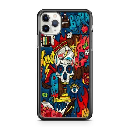 Abstract Crown Skull Doodle iPhone 12 / 12 Pro / 12 Pro Max / 12 Mini Case