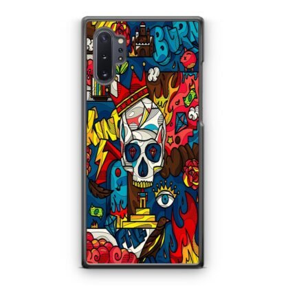 Abstract Crown Skull Doodle Samsung Galaxy Note 10 / Note 10 Plus Case