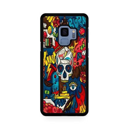 Abstract Crown Skull Doodle Samsung Galaxy S9 / S9 Plus Case