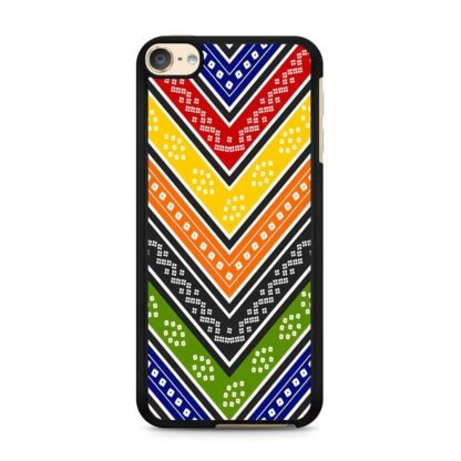 Abstract Oriental Colorful Textile Pattern iPod Touch 6 / 7 Case