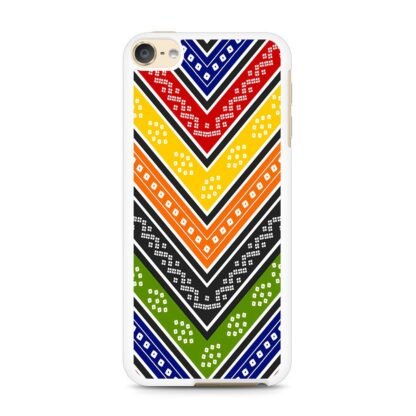 Abstract Oriental Colorful Textile Pattern iPod Touch 6 / 7 Case - Image 2