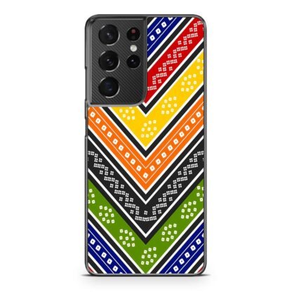Abstract Oriental Colorful Textile Pattern Samsung Galaxy S21 / S21 Plus / S21 Ultra / S21 FE Case