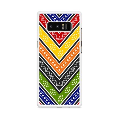 Abstract Oriental Colorful Textile Pattern Samsung Galaxy Note 8 Case - Image 2
