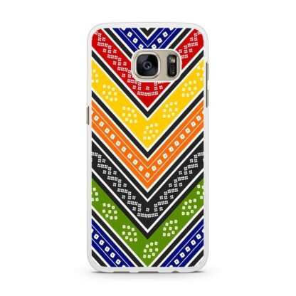 Abstract Oriental Colorful Textile Pattern Samsung Galaxy S7 / S7 Edge Case - Image 2