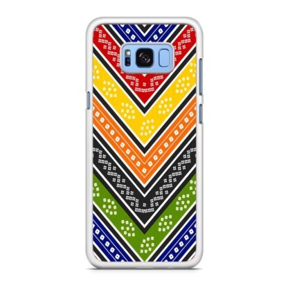 Abstract Oriental Colorful Textile Pattern Samsung Galaxy S8 / S8 Plus Case - Image 2