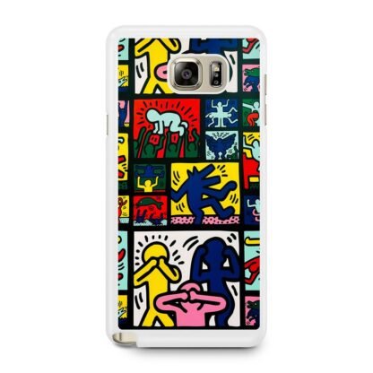 Abstract Retrospect Collage Doodle Samsung Galaxy Note 5 Case - Image 2