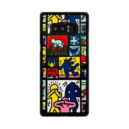 Abstract Retrospect Collage Doodle Samsung Galaxy Note 8 Case