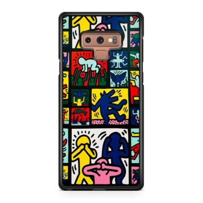 Abstract Retrospect Collage Doodle Samsung Galaxy Note 9 Case