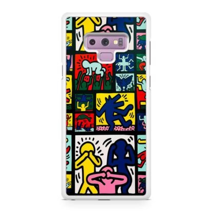 Abstract Retrospect Collage Doodle Samsung Galaxy Note 9 Case - Image 2