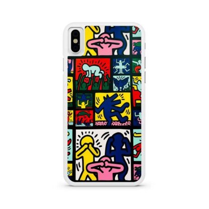 Abstract Retrospect Collage Doodle iPhone X / XR / XS / XS Max Case - Image 2