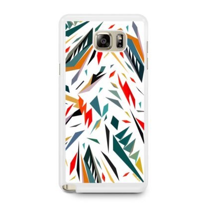 Abstract Shatter White Color Samsung Galaxy Note 5 Case - Image 2