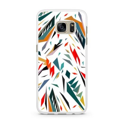 Abstract Shatter White Color Samsung Galaxy S7 / S7 Edge Case - Image 2