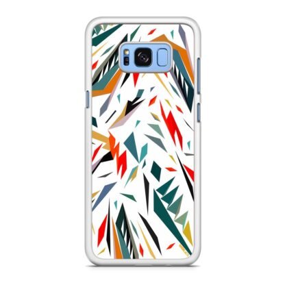 Abstract Shatter White Color Samsung Galaxy S8 / S8 Plus Case - Image 2