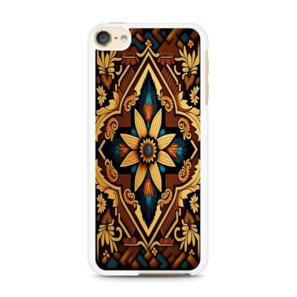 Abstract Tribal Brown Flower iPod Touch 6 / 7 Case - Image 2