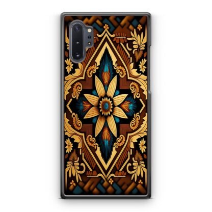 Abstract Tribal Brown Flower Samsung Galaxy Note 10 / Note 10 Plus Case
