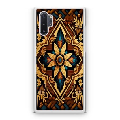 Abstract Tribal Brown Flower Samsung Galaxy Note 10 / Note 10 Plus Case - Image 2
