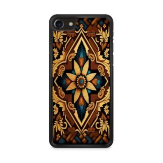 Abstract Tribal Brown Flower iPhone 7 / 8 / SE 2020 / SE 2022 Case