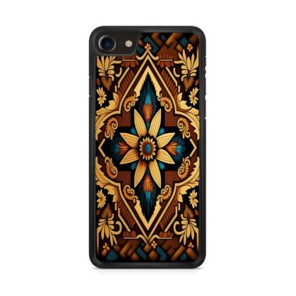 Abstract Tribal Brown Flower iPhone 7 / 8 / SE 2020 / SE 2022 Case