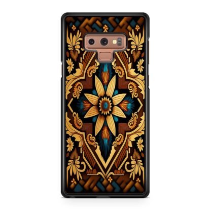 Abstract Tribal Brown Flower Samsung Galaxy Note 9 Case