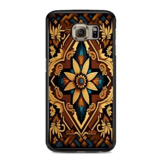Abstract Tribal Brown Flower Samsung Galaxy S6 / S6 Edge / S6 Edge Plus Case