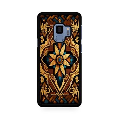 Abstract Tribal Brown Flower Samsung Galaxy S9 / S9 Plus Case
