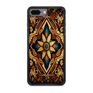 Abstract Tribal Brown Flower iPhone 7 Plus / 8 Plus Case