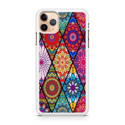 Abstract Tribal Flower Collage iPhone 13 / 13 Pro / 13 Pro Max / 13 Mini Case - Image 2