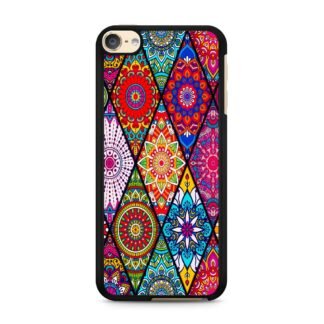 Abstract Tribal Flower Collage iPod Touch 6 / 7 Case