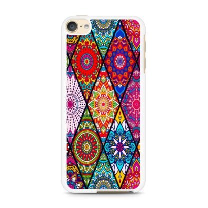 Abstract Tribal Flower Collage iPod Touch 6 / 7 Case - Image 2