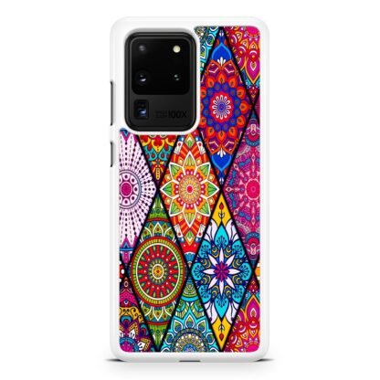 Abstract Tribal Flower Collage Samsung Galaxy S20 / S20 Plus / S20 Ultra / S20 FE Case - Image 2