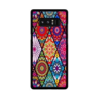 Abstract Tribal Flower Collage Samsung Galaxy Note 8 Case